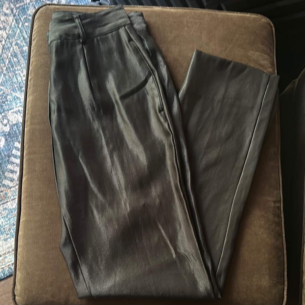Italian Martine Sitbon Black Dress Pants with Classic Straight-Leg Cut